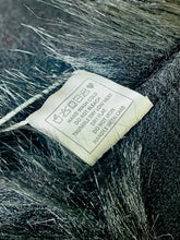 Load image into Gallery viewer, Women’s Black Cloak Shawl Faux Fur Trim