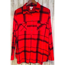 Load image into Gallery viewer, Ingrid & Isabel Flannel Maternity Shirt