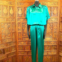 Load image into Gallery viewer, Vintage 1980’s Teddi Emerald 2-Piece Pants Set