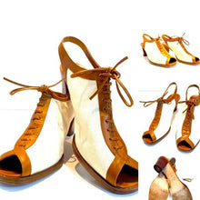 Load image into Gallery viewer, Vintage Anne Klein Collection Sling Lace Up Heels