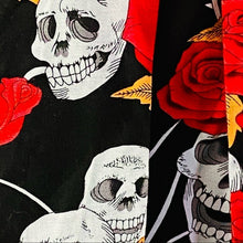 Load image into Gallery viewer, Skull Rose Vintage Style Retro Full Skirt