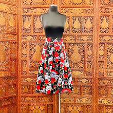 Load image into Gallery viewer, Skull Rose Vintage Style Retro Full Skirt