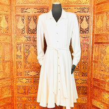 Load image into Gallery viewer, Vintage Leslie Fay Button Down Long Sleeve Dress