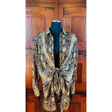 Load image into Gallery viewer, (SOLD) Women’s Reptile Print Button Down Dress