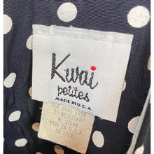 Load image into Gallery viewer, Kwai Petites Vintage 1980’s Polka Dot Dress