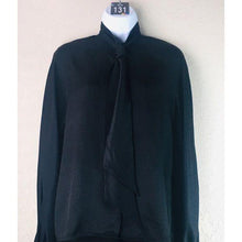 Load image into Gallery viewer, Vintage Halston III Women’s Blouse with Neck-Tie