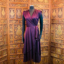 Load image into Gallery viewer, Vintage 1970’s Samuel Blue Designer Wrap Dress