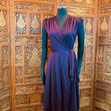 Load image into Gallery viewer, Vintage 1970’s Samuel Blue Designer Wrap Dress