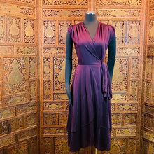 Load image into Gallery viewer, Vintage 1970’s Samuel Blue Designer Wrap Dress