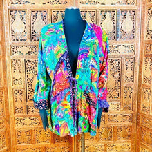 Load image into Gallery viewer, HandCrafted Colorful Women’s Contrast Blouse
