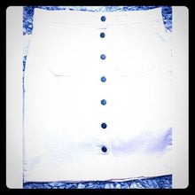 Load image into Gallery viewer, Kenneth Cole Reaction White Denim Pencil Skirt