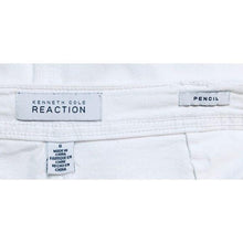 Load image into Gallery viewer, Kenneth Cole Reaction White Denim Pencil Skirt