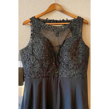 Load image into Gallery viewer, Illusion Sequin Beaded Chiffon Ball Gown NWT