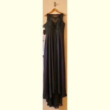 Load image into Gallery viewer, Illusion Sequin Beaded Chiffon Ball Gown NWT