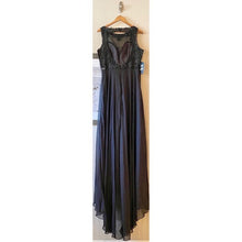 Load image into Gallery viewer, Illusion Sequin Beaded Chiffon Ball Gown NWT
