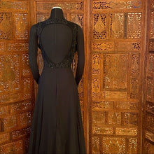 Load image into Gallery viewer, Illusion Sequin Beaded Chiffon Ball Gown NWT