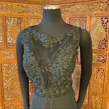 Load image into Gallery viewer, Illusion Sequin Beaded Chiffon Ball Gown NWT