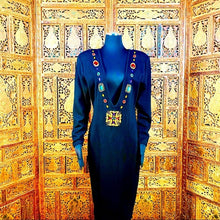 Load image into Gallery viewer, Vintage Carolyne Barton Plunging Dress