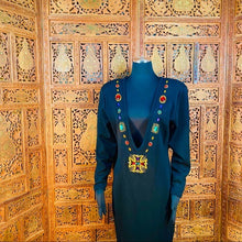 Load image into Gallery viewer, Vintage Carolyne Barton Plunging Dress