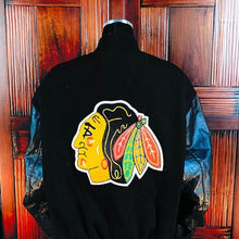 Load image into Gallery viewer, Vintage NHL Chicago Blackhawks Letterman’s Jacket