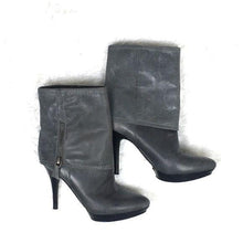 Load image into Gallery viewer, Nine West Leather Fold-Over Booties