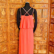Load image into Gallery viewer, Coral V-Neck Bridesmaid Dress NWT