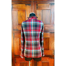 Load image into Gallery viewer, Ralph Lauren Women’s Plaid Mock Ruffle Blouse