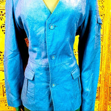 Load image into Gallery viewer, Ashley Stewart Women’s Linen Mix Blazer Top