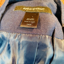 Load image into Gallery viewer, Ashley Stewart Women’s Linen Mix Blazer Top