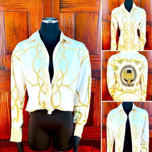 Load image into Gallery viewer, Versace Barocco Medusa Inspired Blouse