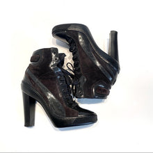 Load image into Gallery viewer, Sergio Rossi Puma High Heel Sneaker Booties