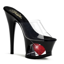Load image into Gallery viewer, (SOLD) Pleaser Shoes Rhinestone Heart Platform NWT