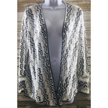 Load image into Gallery viewer, NIC+ZOE Black & White Knit Cardigan Sweater