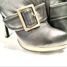 Load image into Gallery viewer, Ellie Steampunk Stiletto Platform Boots NWOT/B