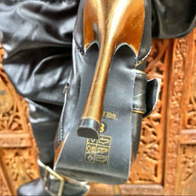 Load image into Gallery viewer, Ellie Steampunk Stiletto Platform Boots NWOT/B