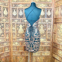 Load image into Gallery viewer, Women’s Rose Gold Sequin Beaded Mini Dress