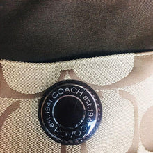 Load image into Gallery viewer, (SOLD) Coach Signature Stripe Multifunction Diaper Bag