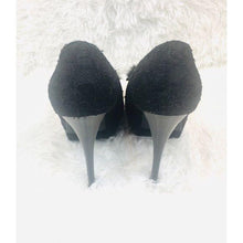 Load image into Gallery viewer, 2 Lips Too Black Lace Peep Toe Heels