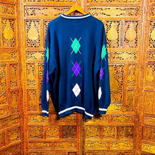 Load image into Gallery viewer, Vintage Salty Dog Men’s Argyle Crewneck Sweater