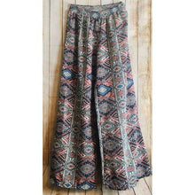 Load image into Gallery viewer, Charolette Russe Palazzo Tribal Pattern Pants