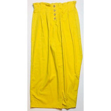 Load image into Gallery viewer, RIS Women’s Wide Leg Linen Yellow Pants