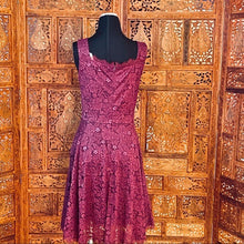 Load image into Gallery viewer, Berry Love Lace Tank Mini Dress NWT