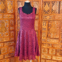 Load image into Gallery viewer, Berry Love Lace Tank Mini Dress NWT