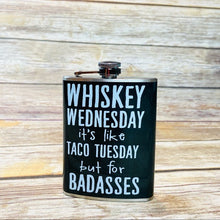 Load image into Gallery viewer, Totally Rad Whiskey Wednesday Flask NWT