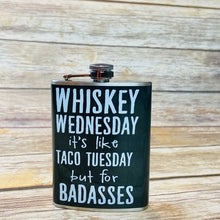 Load image into Gallery viewer, Totally Rad Whiskey Wednesday Flask NWT