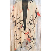 Load image into Gallery viewer, (SOLD) Lascaux Paleolithic Cave Art Kimono by Woven Heart