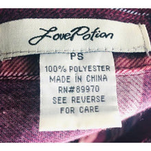 Load image into Gallery viewer, Love Potion Women’s Long Sleeve Flannel Shirt