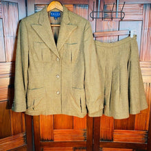 Load image into Gallery viewer, Vintage Ralph Lauren Blue Label Skirt Suit