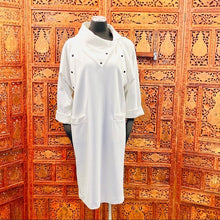 Load image into Gallery viewer, Vintage Leslie Fay Cowl Neck Sweater Dress