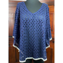 Load image into Gallery viewer, Lavish Hand Knit Crochet Shawl Poncho